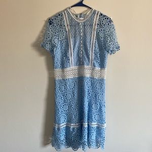 Blue lace dress from Aqua